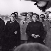 达赖尊者与班禅大师1956年访问印度
