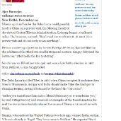 “The Tribune”发表达赖喇嘛计划访问中国的新闻！